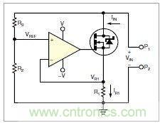圖1：MOSFET的電阻變化，功能上像是一只可變電阻