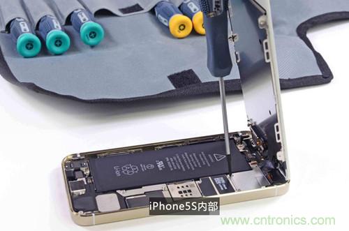 土豪金iPhone 5S拆解：內(nèi)部結(jié)構(gòu)升級，維修難度增加