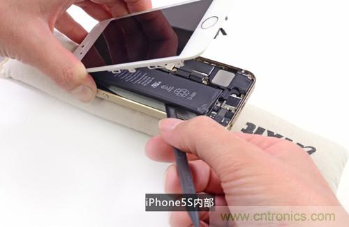 土豪金iPhone 5S拆解：內(nèi)部結(jié)構(gòu)升級，維修難度增加