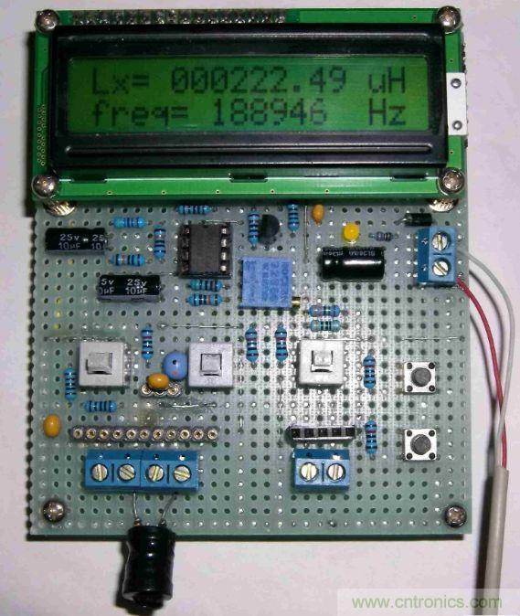 DIY集電容、電感和頻率為一體的測量儀器