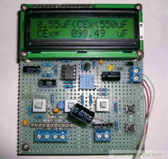 DIY集電容、電感和頻率為一體的測量儀器