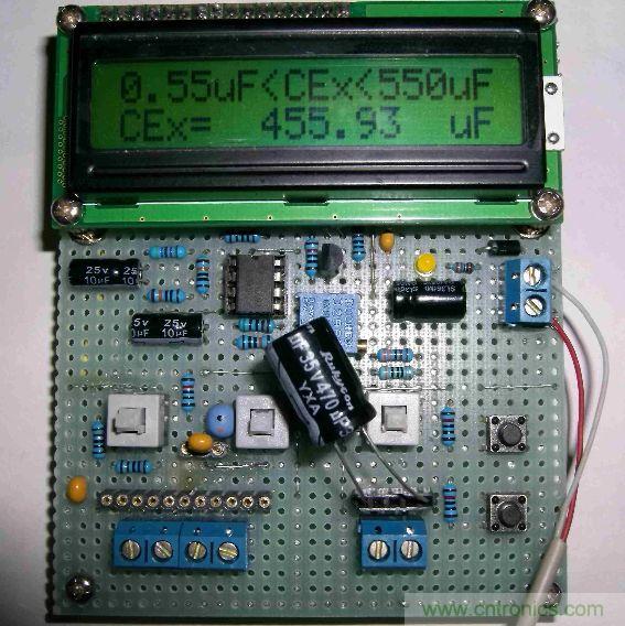 DIY集電容、電感和頻率為一體的測量儀器