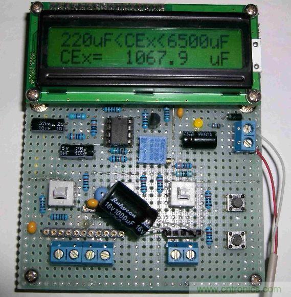 DIY集電容、電感和頻率為一體的測量儀器
