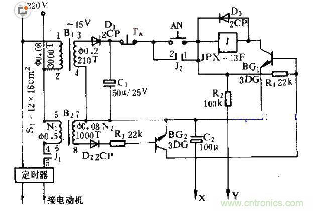 洗衣機保護(hù)電路原理圖