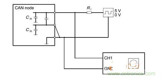  Cdiff測(cè)試原理（CANnode輸出線從上往下為CANH、CANL、GND）