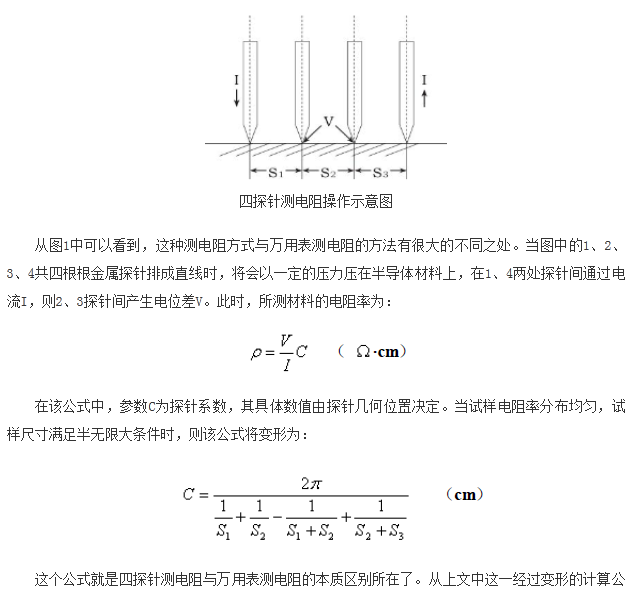 如何區(qū)分萬(wàn)用表測(cè)電阻和四探針測(cè)電阻？
