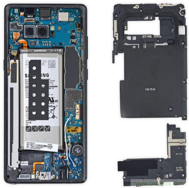 三星Note 8拆解，模塊化+分離式設(shè)計成趨勢？