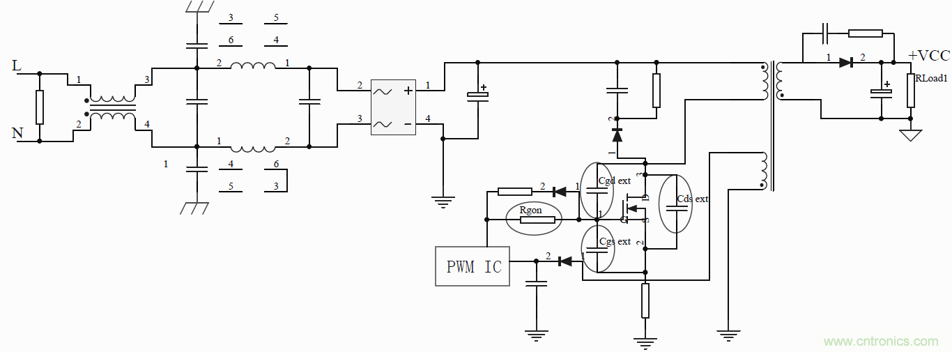如何改善開關(guān)電源電路的EMI特性？