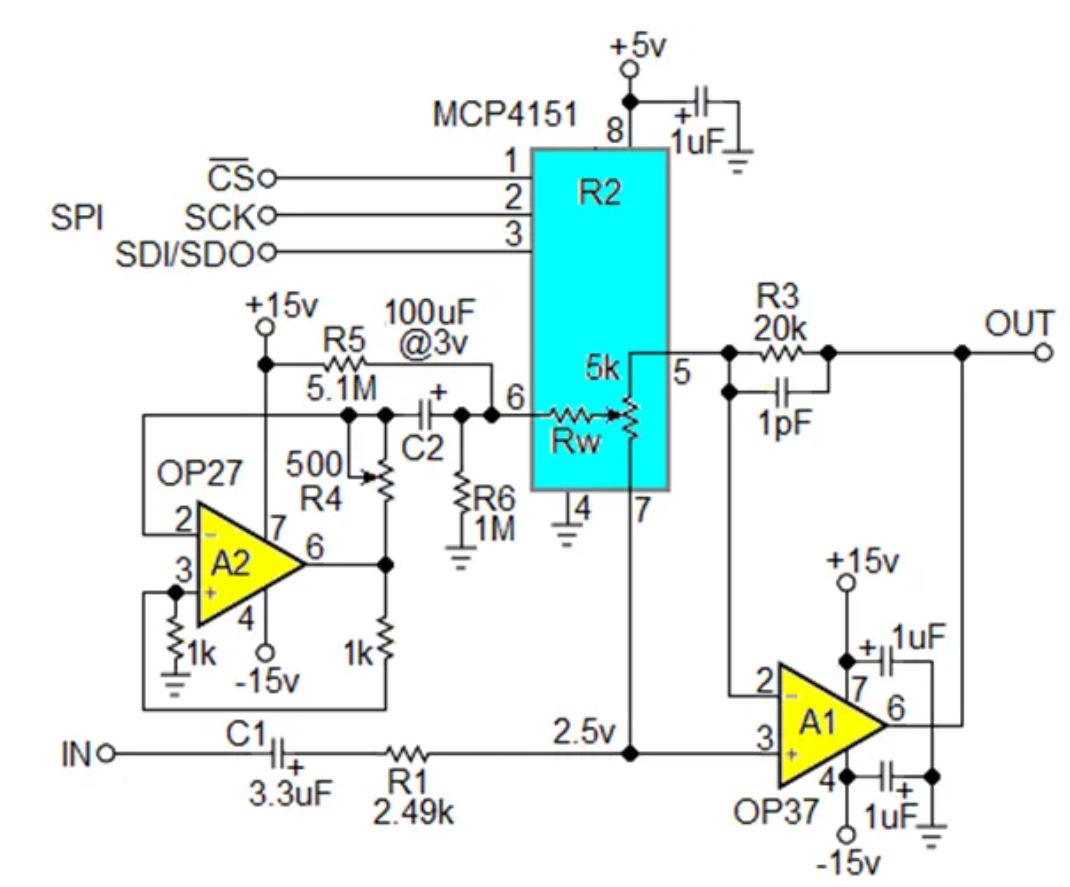 數(shù)字電位器能否代替電路中的機(jī)械電位器？