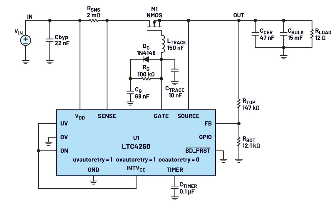 我的熱插拔控制器電路為何會振蕩？