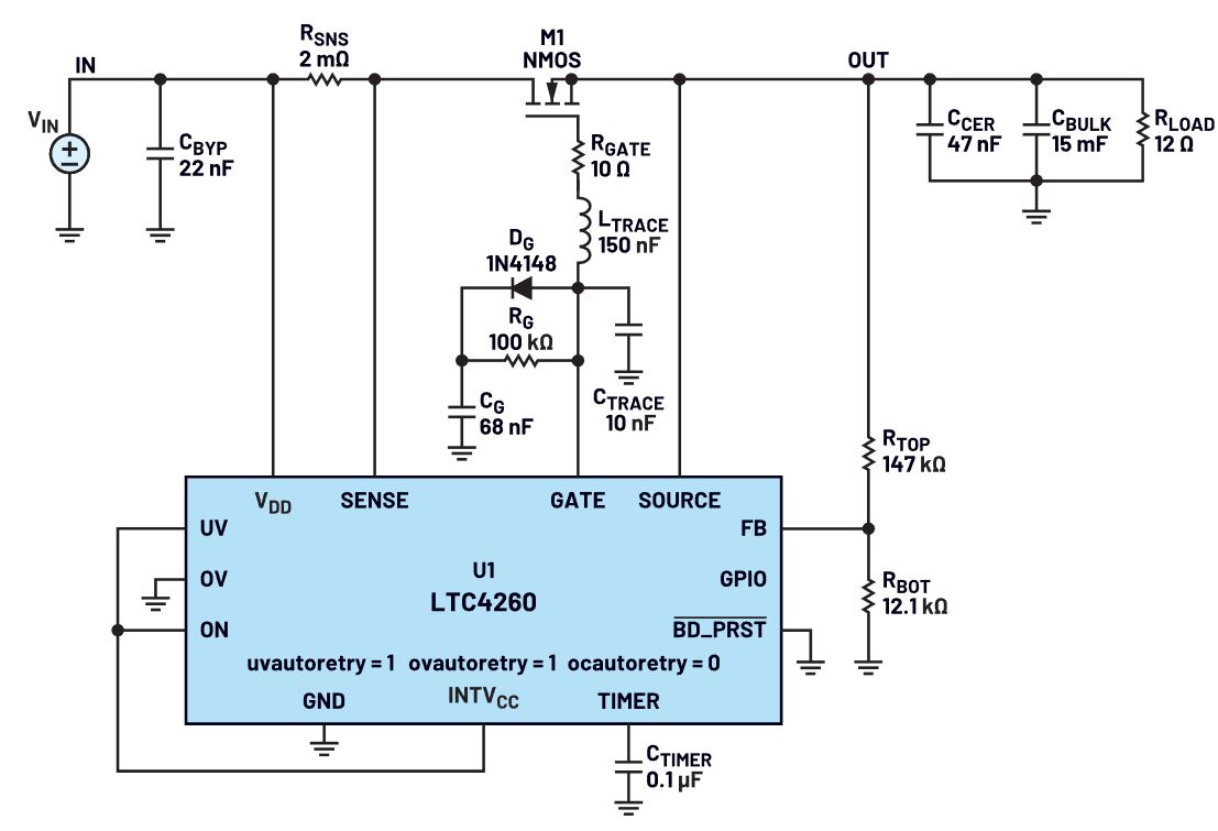我的熱插拔控制器電路為何會振蕩？